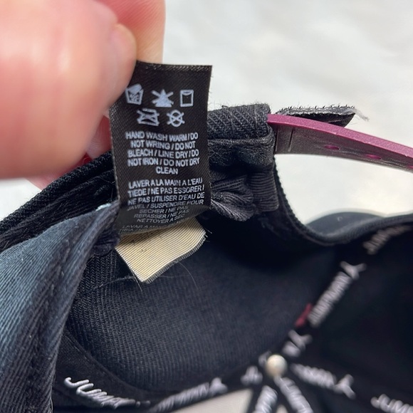 Jordan Nike Jumpman Bordeaux Print Bill Snap Back Hat Black Multicolor Brim O/S - Picture 9 of 10